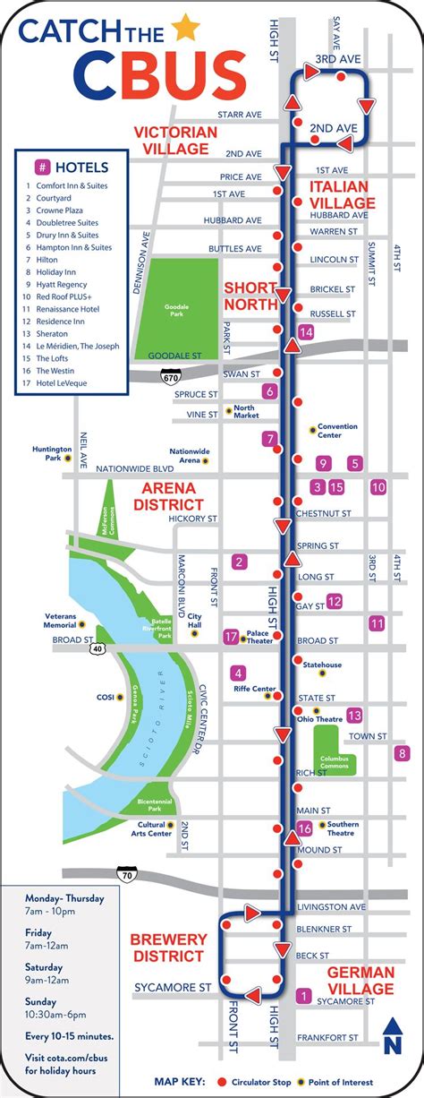 CBUS – COTA | Travel planner, Bus stop times, Bus route map