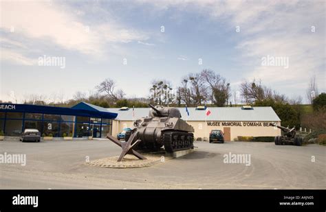 Omaha Beach memorial museum at Saint Laurent sur mer Normandy France ...