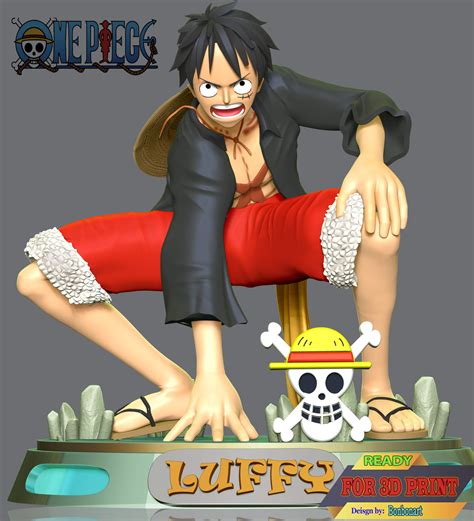 One Piece - Monkey D. Luffy 3D Model by Bon Bon Art