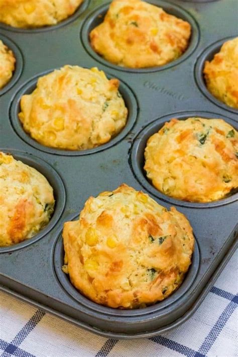 Cheesy Sweet Corn Muffins with Basil - Margin Making Mom®