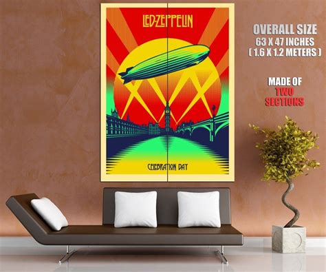 Led Zeppelin Celebration Day Rock Band Art Music GIANT Huge Print Poster