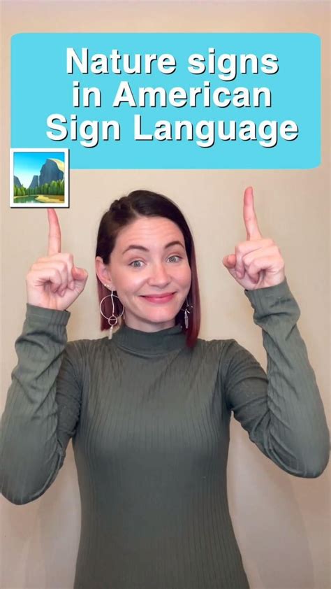 Nature signs in American Sign Language (ASL) - Part 1 [Video] | Sign ...