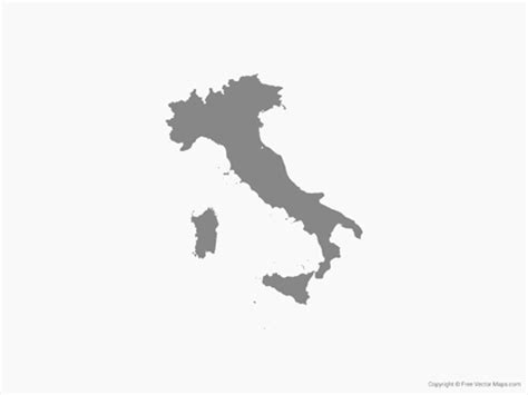 Printable Maps of Italy | Free Vector Maps