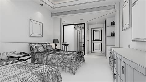 3D Hotel Room 05 Model - TurboSquid 2140065