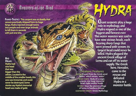 Hydra | Mythological creatures, Mythical monsters, Weird creatures