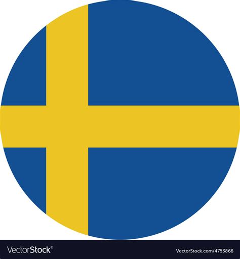 Sweden flag Royalty Free Vector Image - VectorStock