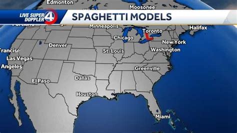 Latest track, spaghetti models, maps for tropical system