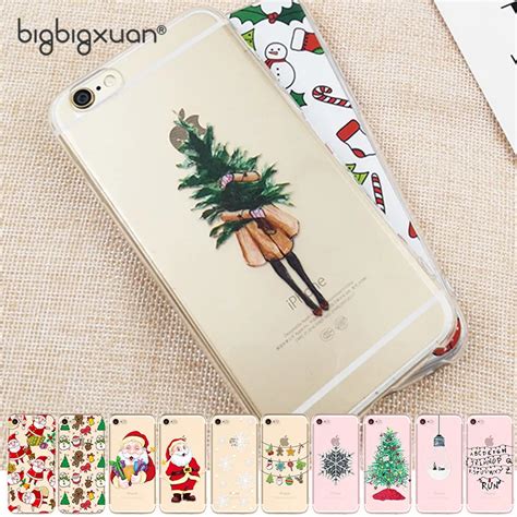 Aliexpress.com : Buy Soft TPU Christmas Phone Cases for iPhone X 6 7 8 ...