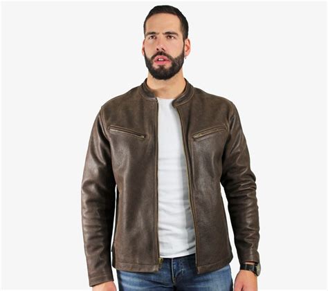 Frye Men's Cafe Racer Leather Jacket - ShopStyle