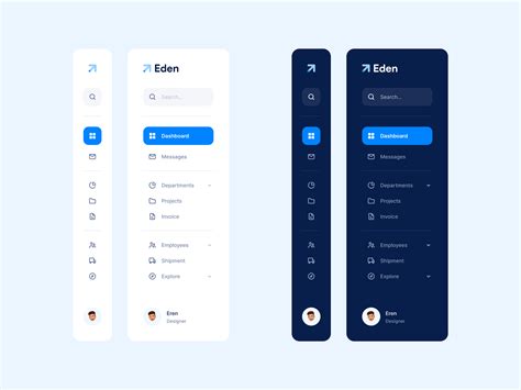 Sidebar Navigation by Eren on Dribbble