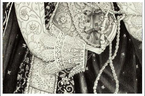 Detail of illustration by LAURIE lIPTON. Skulls & skeletons everywhere ...
