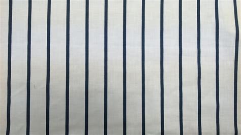 Fabric White Navy Blue Stripes Cotton Fabric House Textilies - Etsy