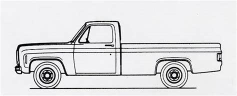 Lifted Chevy Truck Sketch Templates