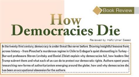 How Democracies Die - Jahangir's World Times