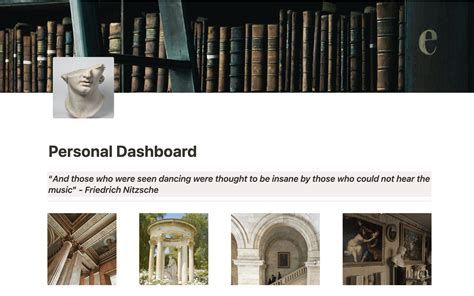 Personal Dashboard | Notion Template