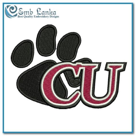 Campbellsville University Athletics Logo Embroidery Design | Emblanka.com