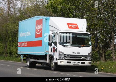 An Argos delivery truck Stock Photo - Alamy