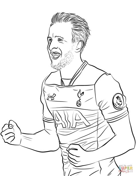 Harry Kane coloring page | Free Printable Coloring Pages