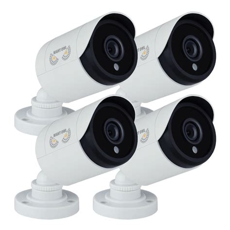 Night Owl Outdoor 4-Camera Wired Security Camera System in the Security ...