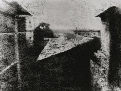 First photo ever taken. Joseph Nicephore Niepce. Circa 1826 or 1827 | Art, Painting, Joseph ...