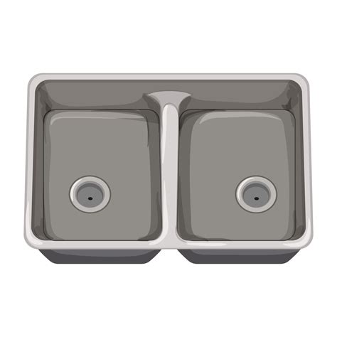 kitchen metal sink cartoon vector illustration 17416416 Vector Art at Vecteezy