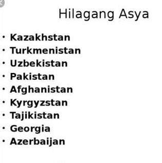 ano ang mga bansa sa hilagang asya - Brainly.ph