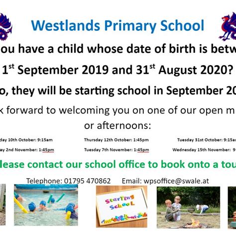 Westlands Primary School - Year R 2024 Entrant Tours