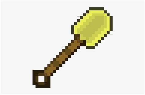 Minecraft Gold Shovel Download - Black Canary Pixel Art PNG Image | Transparent PNG Free ...