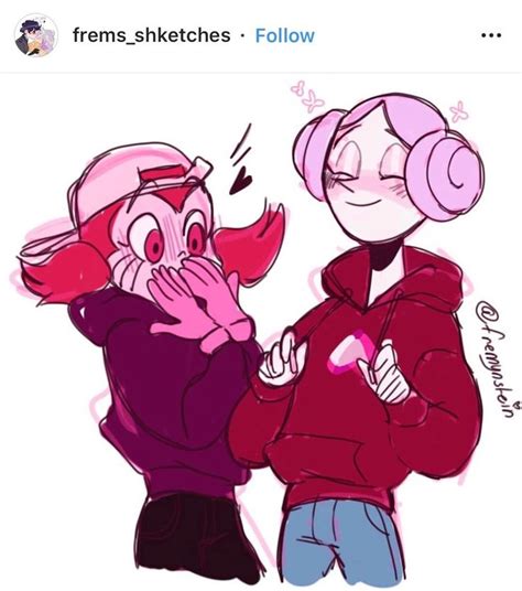 Pink pearl & Spinel by frems_shketches | Steven universe characters ...