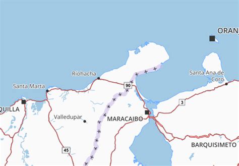 MICHELIN La Guajira map - ViaMichelin