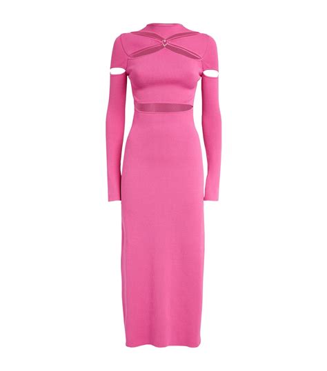 MACH & MACH Camille Heart Midi Dress | Harrods FR