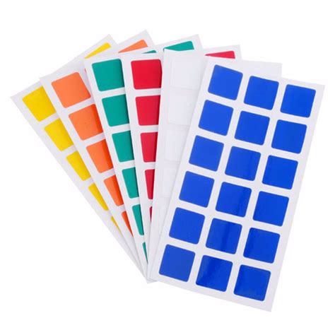 Rubiks Cube Stickers 3 x 3 x 3 - Discount Magic