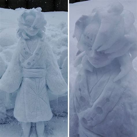 This Japanese Artist Makes Sculptures Out Of Snow, And Here Are 30 Of ...