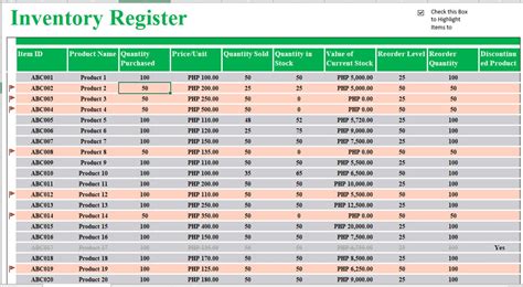 Retail inventory tracker excel template | Etsy