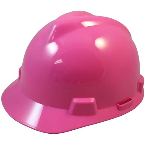 MSA V-Gard One Touch Suspensions Cap Style Hard Hats - Hot Pink - Walmart.com - Walmart.com