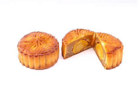 The egg yolk mooncake stock image. Image of pies, custom - 124844949