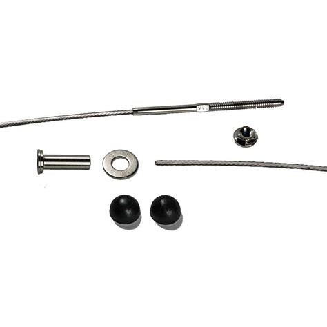 1/8 in. Stainless Steel Cable Railing Assembly Kit - 45 ft. with Black ...