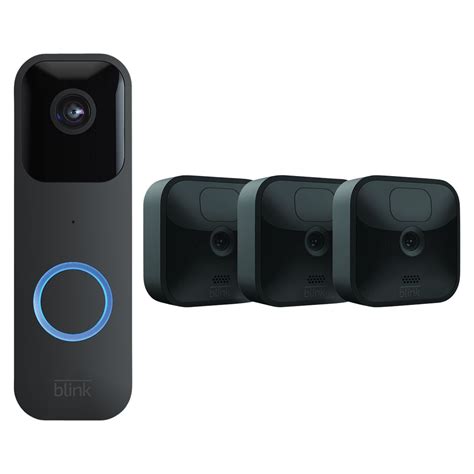 Shop Blink Outdoor 3-Camera System + Video Doorbell - Black Bundle at ...