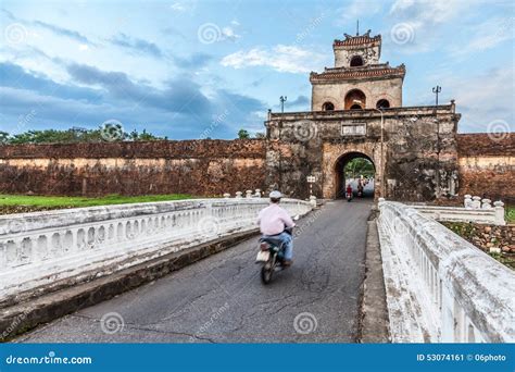 The Palace Gate, Imperial Palace Moat, Vietnam Stock Image - Image of ...