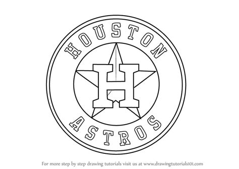 Learn How to Draw Houston Astros Logo (MLB) Step by Step : Drawing ...