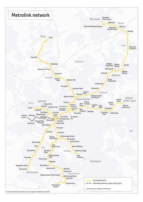 Metrolink network geographic map Manchester Metrolink, Journey Tickets, Rochdale, Ways To Travel ...