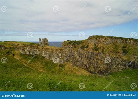 Dunseverick Castle stock photo. Image of sightseeing - 144571928