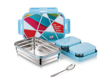 Executive Stainless Steel Lunch Box – SKI Plastoware