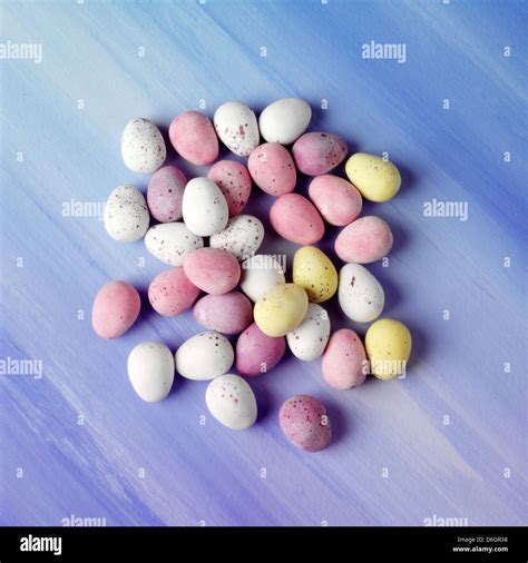 Chocolate mini eggs Stock Photo - Alamy