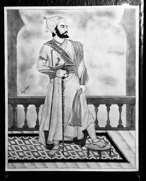 Pencil sketch of Chatrapati Shivaji Maharaj | Sketches, Pencil sketch ...