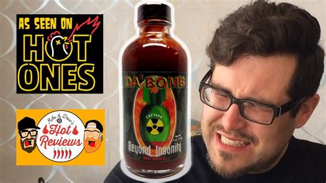 DA BOMB BEYOND INSANITY HOT SAUCE!! HOT ONES!! BY SPICIN FOODS! DA BOMB HOT SAUCE REVIEW! - YouTube