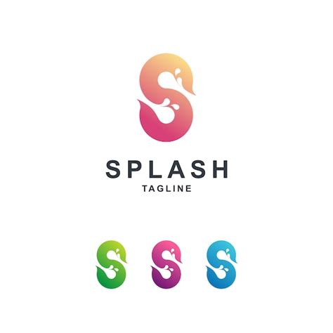 Premium Vector | Splash logo template