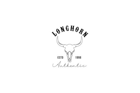 Premium Vector | Longhorn logo vector icon illustration