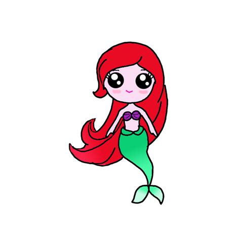 How to Draw Princess Ariel - Step by Step Easy Drawing Guides - Drawing Howtos