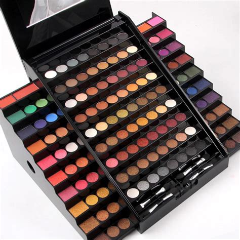 Professional 130 Colors Trapezoid Eyeshadow Palette Shimmer Eye Shadow Matte Makeup Kit Women ...